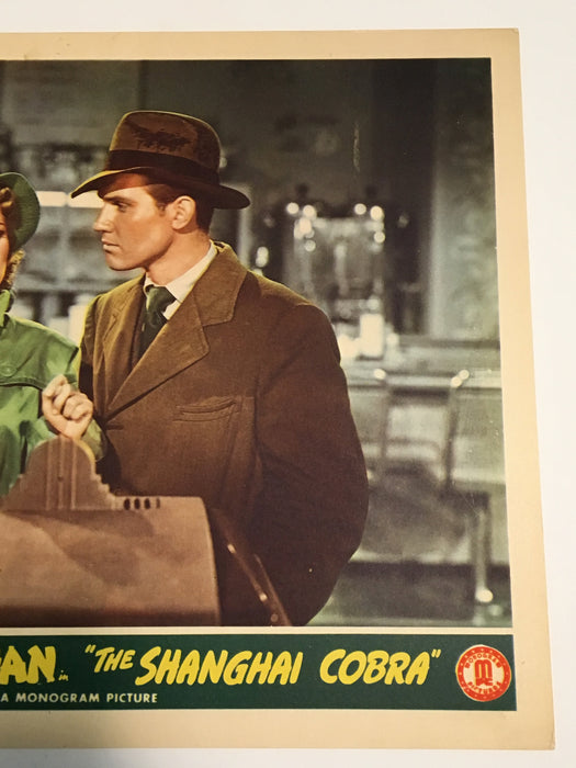 Original Charlie Chan Shanghai Cobra Lobby Card #2 Sidney Toler Mantan Moreland   - TvMovieCards.com