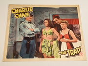 Original Charlie Chan The Trap Lobby Card Sidney Toler Mantan Moreland Sen Yung   - TvMovieCards.com