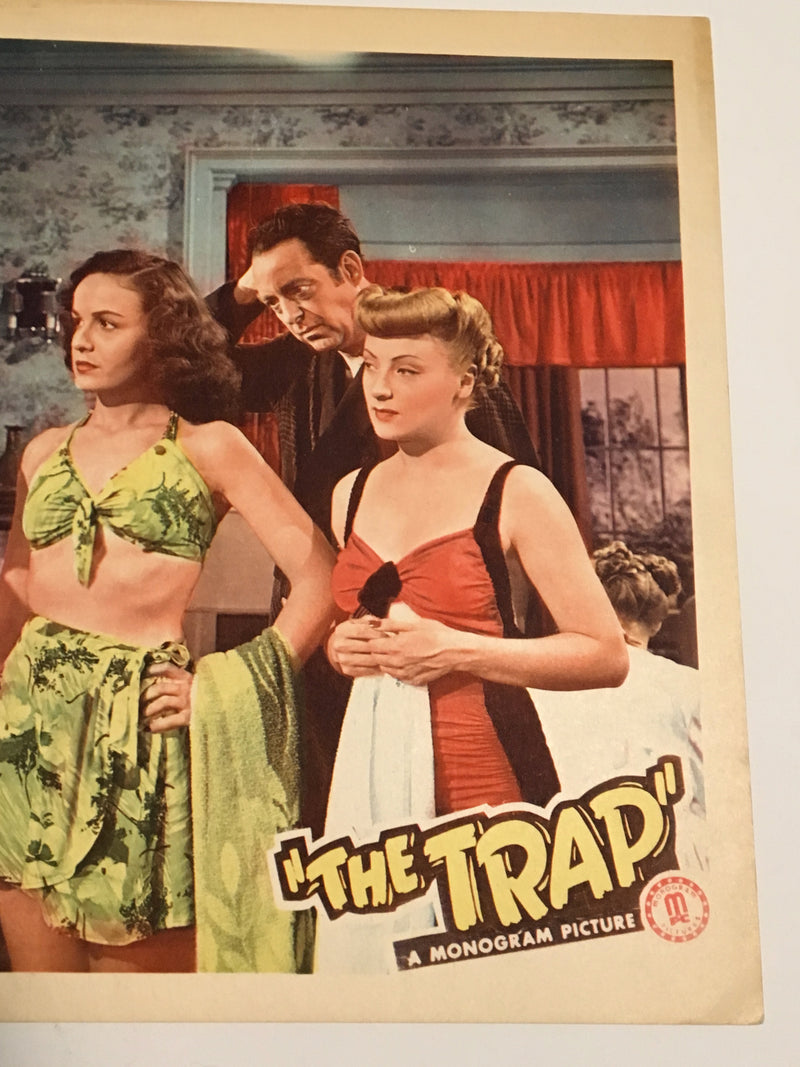 Original Charlie Chan The Trap Lobby Card Sidney Toler Mantan Moreland Sen Yung   - TvMovieCards.com