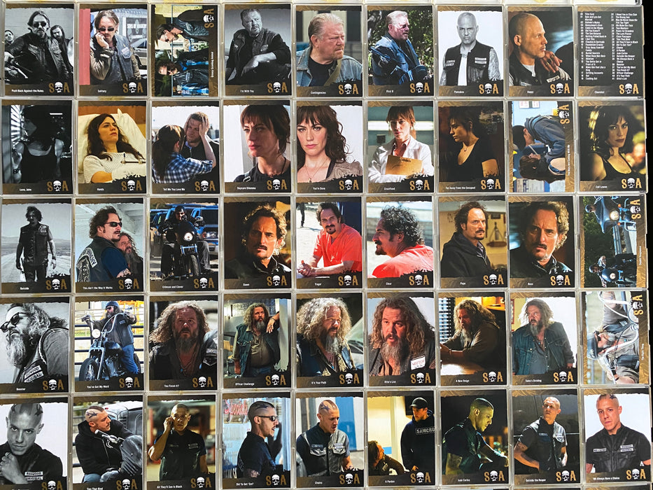 2015 Sons of Anarchy Season 4 & 5 Complete Base Trading Card Set (72) Cryptozoic   - TvMovieCards.com