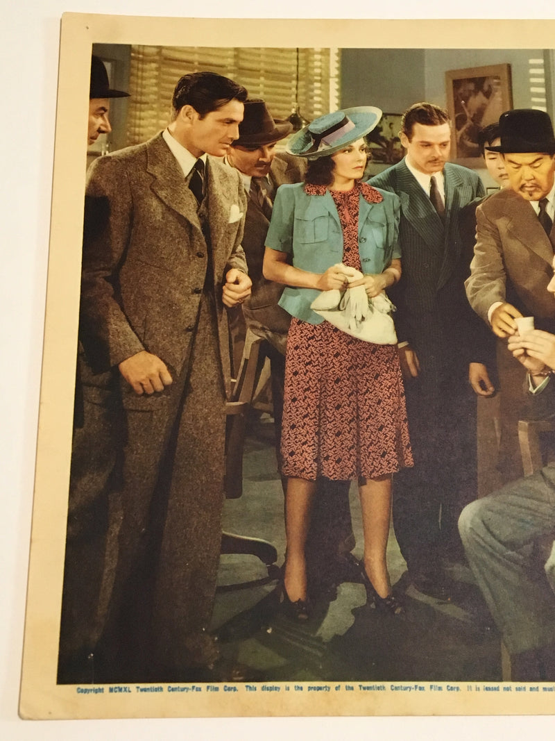 Original Charlie Chan 1940 - Murder Over New York Lobby Card Sidney Toler   - TvMovieCards.com
