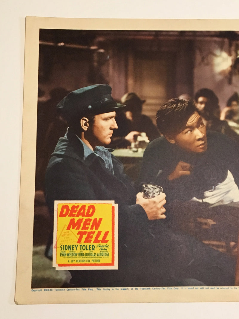 Original 1941 Charlie Chan - Dead Men Tell Lobby Card Sidney Toler Sheila Ryan   - TvMovieCards.com