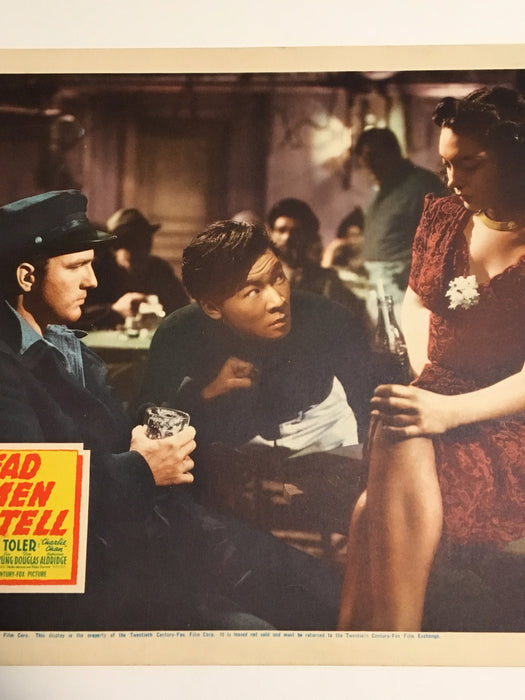 Original 1941 Charlie Chan - Dead Men Tell Lobby Card Sidney Toler Sheila Ryan   - TvMovieCards.com