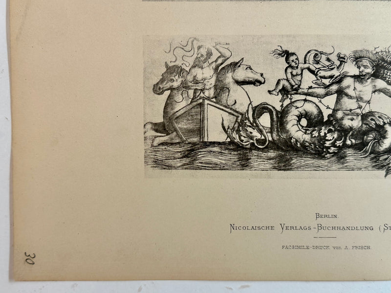 19th Century Decorative Art Ornament Lithograph Portfolio Print Germany 1877 #30   - TvMovieCards.com