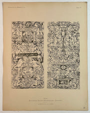 19th Century Decorative Art Ornament Lithograph Portfolio Print Germany 1877 #31   - TvMovieCards.com