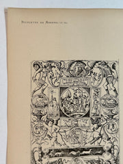 19th Century Decorative Art Ornament Lithograph Portfolio Print Germany 1877 #31   - TvMovieCards.com