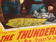 Original 1951 - Thundering Trail Lobby Card Signed by Lash La Rue   - TvMovieCards.com