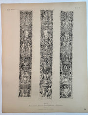 19th Century Decorative Art Ornament Lithograph Portfolio Print Germany 1877 #34   - TvMovieCards.com