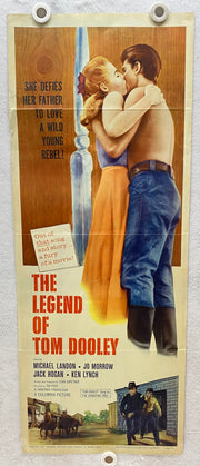 1959 The Legend of Tom Dooley Insert Movie Poster 14x36 Michael Landon Jo Morrow   - TvMovieCards.com