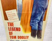 1959 The Legend of Tom Dooley Insert Movie Poster 14x36 Michael Landon Jo Morrow   - TvMovieCards.com