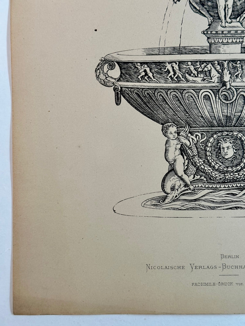 19th Century Decorative Art Ornament Lithograph Portfolio Print Germany 1877 #37   - TvMovieCards.com