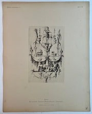 19th Century Decorative Art Ornament Lithograph Portfolio Print Germany 1877 #38   - TvMovieCards.com