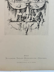 19th Century Decorative Art Ornament Lithograph Portfolio Print Germany 1877 #38   - TvMovieCards.com