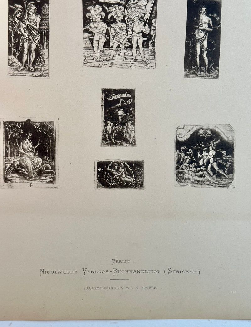 19th Century Decorative Art Ornament Lithograph Portfolio Print Germany 1877 #39   - TvMovieCards.com