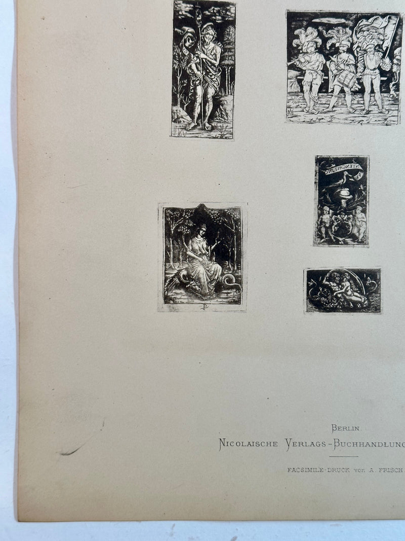 19th Century Decorative Art Ornament Lithograph Portfolio Print Germany 1877 #39   - TvMovieCards.com