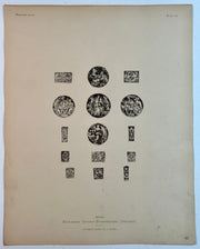 19th Century Decorative Art Ornament Lithograph Portfolio Print Germany 1877 #40   - TvMovieCards.com