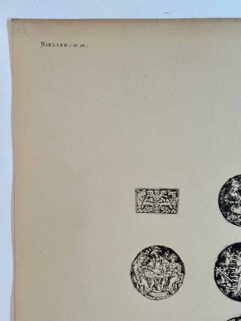 19th Century Decorative Art Ornament Lithograph Portfolio Print Germany 1877 #40   - TvMovieCards.com