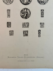 19th Century Decorative Art Ornament Lithograph Portfolio Print Germany 1877 #40   - TvMovieCards.com