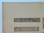 19th Century Decorative Art Ornament Lithograph Portfolio Print Germany 1877 #41   - TvMovieCards.com