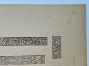 19th Century Decorative Art Ornament Lithograph Portfolio Print Germany 1877 #41   - TvMovieCards.com