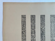 19th Century Decorative Art Ornament Lithograph Portfolio Print Germany 1877 #41   - TvMovieCards.com