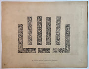 19th Century Decorative Art Ornament Lithograph Portfolio Print Germany 1877 #42   - TvMovieCards.com