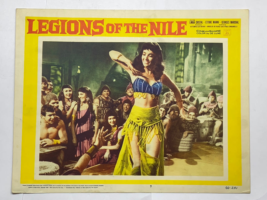 1959 Legions of the Nile 11x14 Lobby Card #7 Linda Cristal Ettore Manni   - TvMovieCards.com