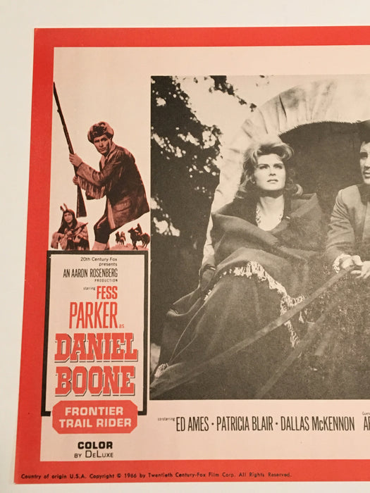 Daniel Boone: Frontier Trail Rider 1966 Lobby Card #4 Fess Parker Patricia Blair   - TvMovieCards.com