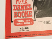 Daniel Boone: Frontier Trail Rider 1966 Lobby Card #4 Fess Parker Patricia Blair   - TvMovieCards.com