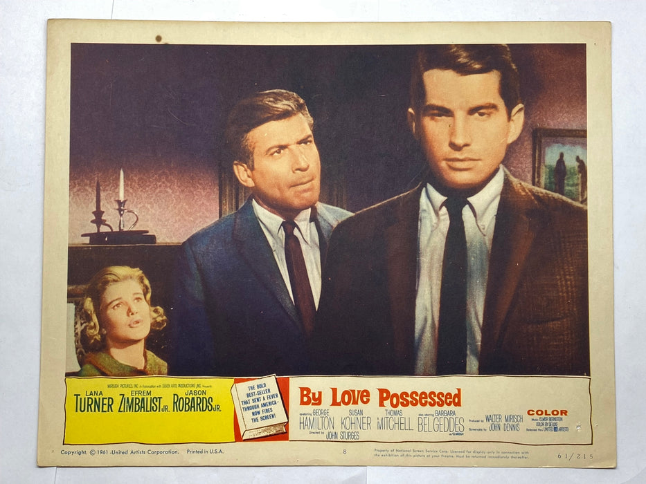 1961 By Love Possessed 11x14 #8 Lobby Card Lana Turner Jason Robards   - TvMovieCards.com