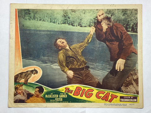 1949 The Big Cat 11x14 #6 Lobby Card Lon McCallister Peggy Ann Garner   - TvMovieCards.com