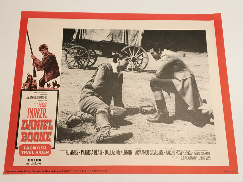 Daniel Boone: Frontier Trail Rider 1966 Lobby Card #8 Fess Parker Patricia Blair   - TvMovieCards.com