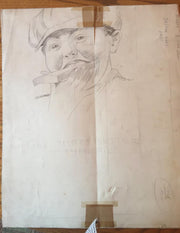 Heinrich Comic Strip Original Art By Odell Dean 1928  Back  Gee thats better tha   - TvMovieCards.com