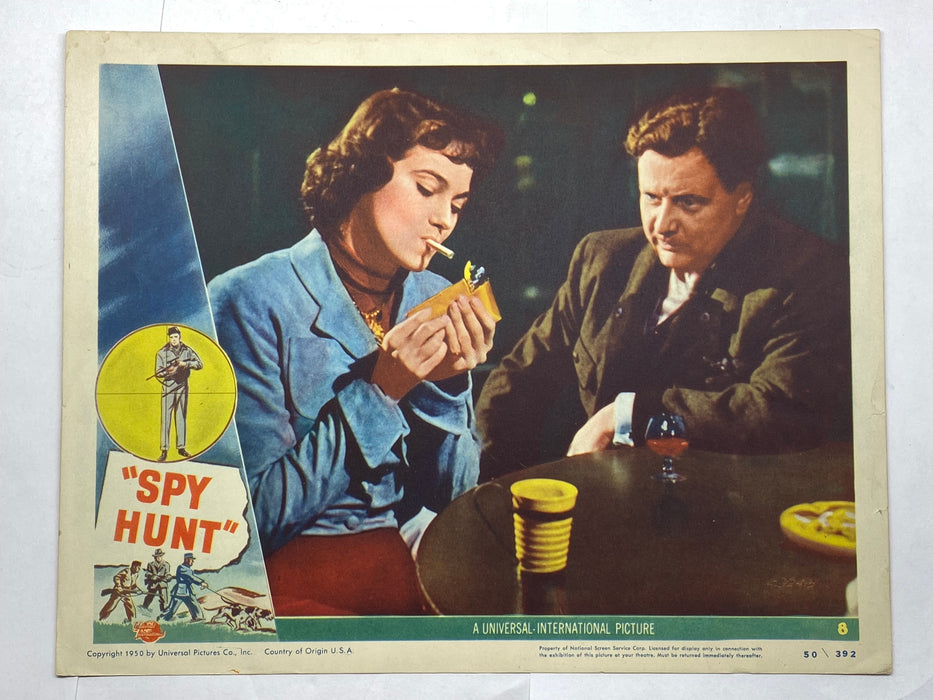 1950 Spy Hunt Lobby Card #8 11x14 Howard Duff, Märta Torén, Philip Friend   - TvMovieCards.com