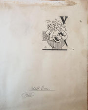 Heinrich Comic Strip Original Art By Odell Dean 1928  Back  Gee thats better tha   - TvMovieCards.com