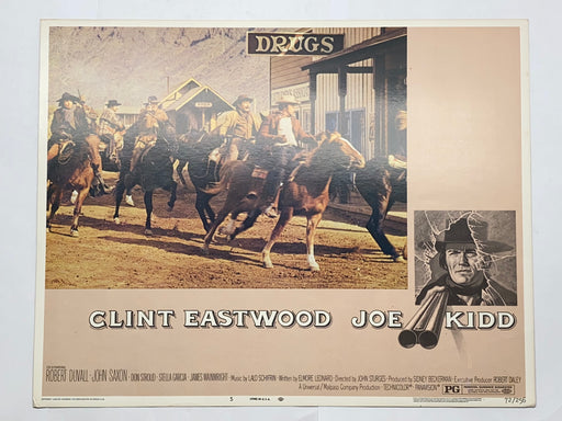 1972 Joe Kidd #5 Lobby Card 11x14 Clint Eastwood, Robert Duvall, John Saxon   - TvMovieCards.com