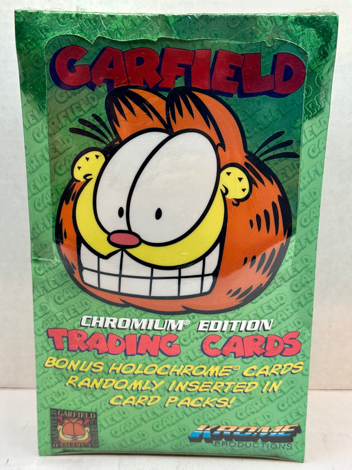 Garfield Chromium Edition Trading Card Box 24 Packs Factory Sealed 1995   - TvMovieCards.com