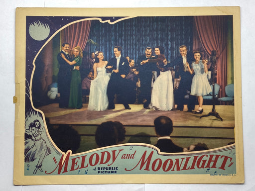 1940 Melody And Moonlight Lobby Card 11x14 Johnny Downs Barbara Jo Allen   - TvMovieCards.com