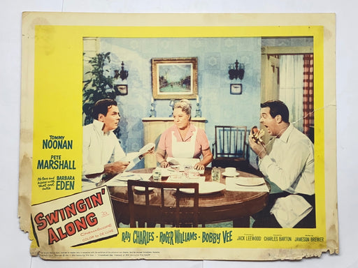 1961 Swingin' Along Lobby Card #5 11x14 Tommy Noonan Peter Marshall Barbara Eden   - TvMovieCards.com