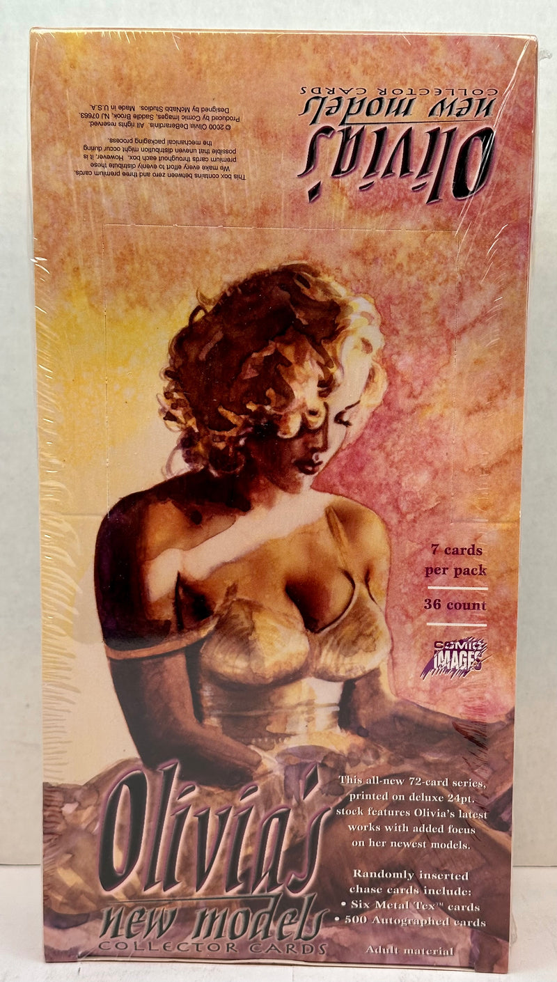 2001 Olivia's New Models Trading Card Box Comic Images Factory Sealed 36 CT   - TvMovieCards.com
