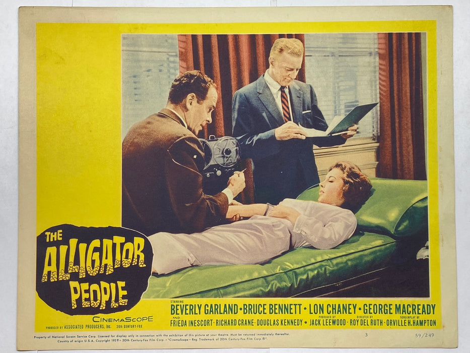 1959 The Alligator People #3 Lobby Card 11x14 Beverly Garland Bruce Bennett   - TvMovieCards.com