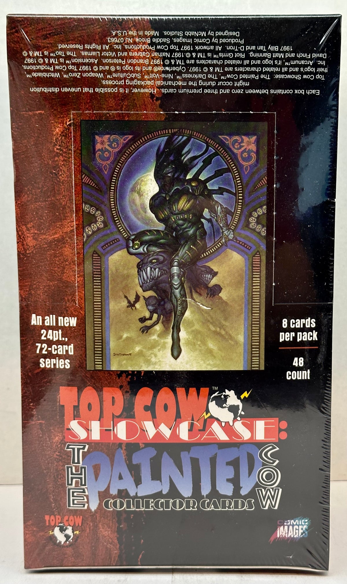 その他 top cow showcase the painted cow 1997 1997 Top Cow Showcase: The Painted Cow Trading Card Box Comic