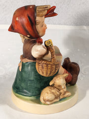 Goebel Hummel TMK3 #65/I "Farewell" (Girl Waving with Lamb) 4.5" Tall   - TvMovieCards.com