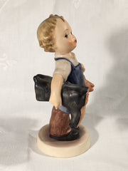 Goebel Hummel TMK3 #143/0 "Boots" (Boy Carrying Boots) 5" Tall   - TvMovieCards.com