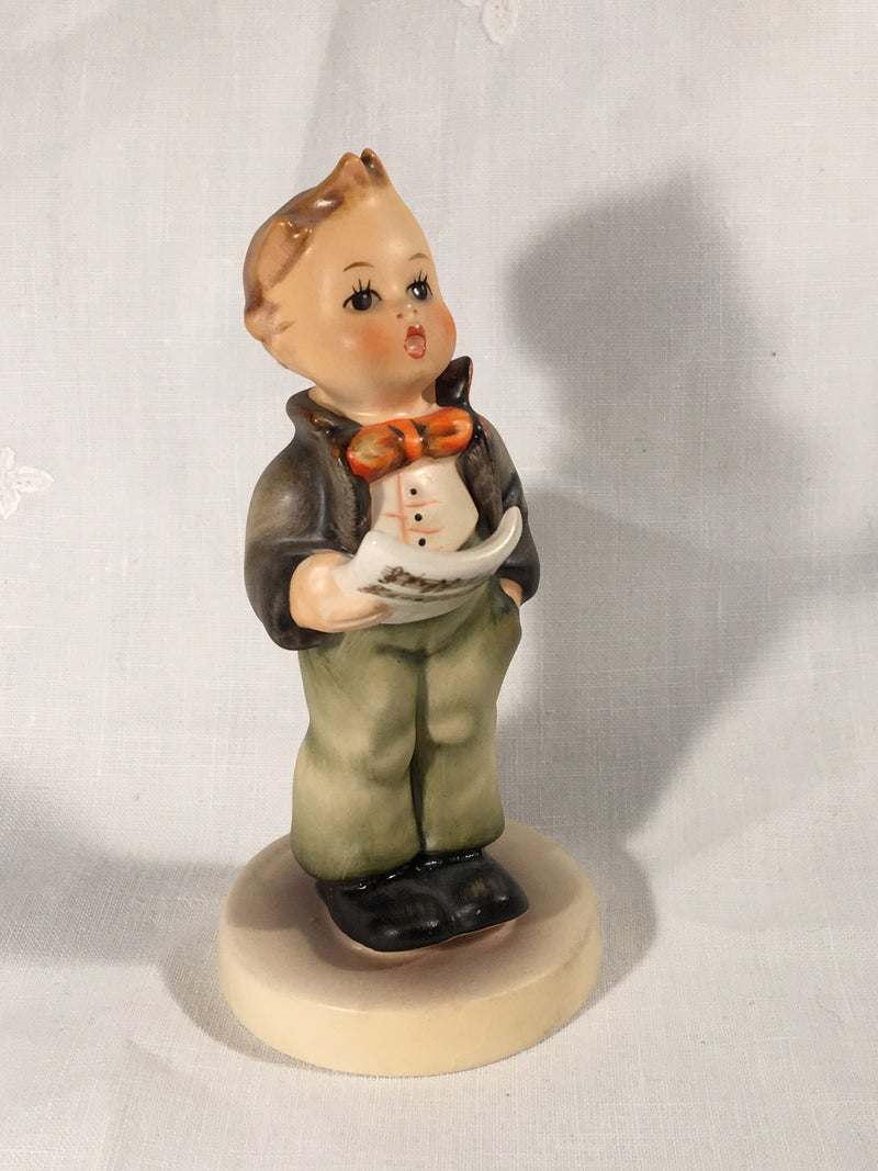 Goebel Hummel TMK3 #135 "Soloist" (Boy Singing) 4.75" Tall   - TvMovieCards.com