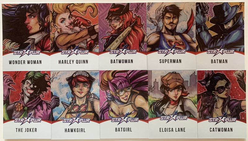 2018 DC Comics Bombshells 2 Red Foil Parallel Star Power Chase Card Set ST1 -10   - TvMovieCards.com