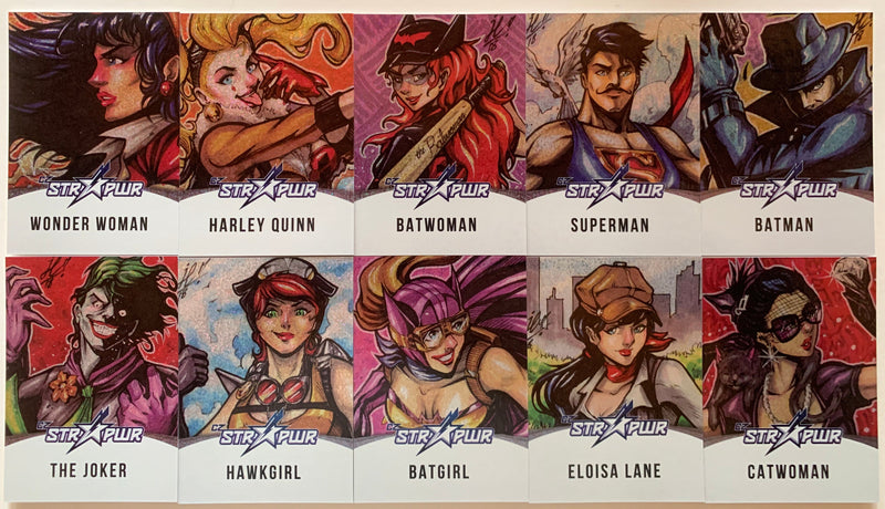 2018 DC Comics Bombshells 2 Silver Foil Star Power Chase Card Set ST1 -ST10   - TvMovieCards.com