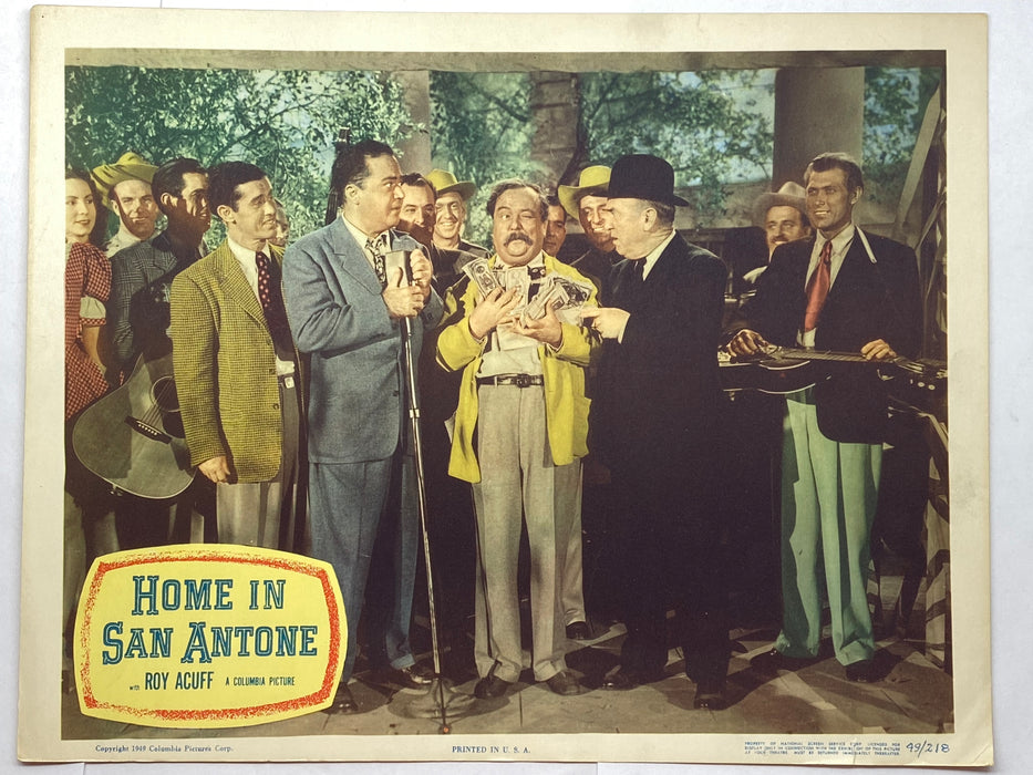 1949 Home in San Antone Lobby Card 11x14 Roy Acuff The Smoky Mountain Boys   - TvMovieCards.com