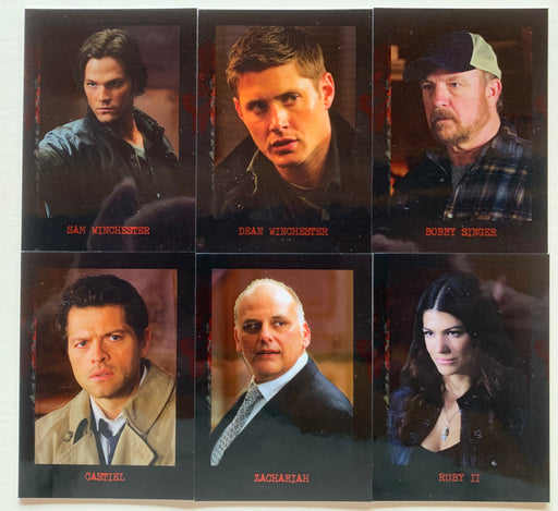 2016 Supernatural Seasons 4-6 Red Foil Parallel Character Chase Card Set C1-C6   - TvMovieCards.com