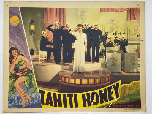 1943 Tahiti Honey Lobby Card 11x14 Simone Simon Dennis O'Keefe Michael Whalen   - TvMovieCards.com